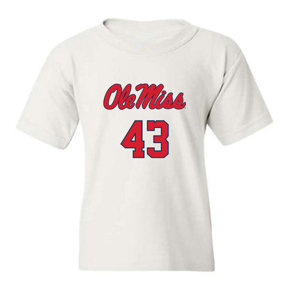 Ole Miss - NCAA Baseball : Cole Ketchum - Replica Shersey Youth T-Shirt