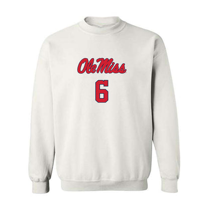 Ole Miss - NCAA Baseball : Reagan Burford - Replica Shersey Crewneck Sweatshirt