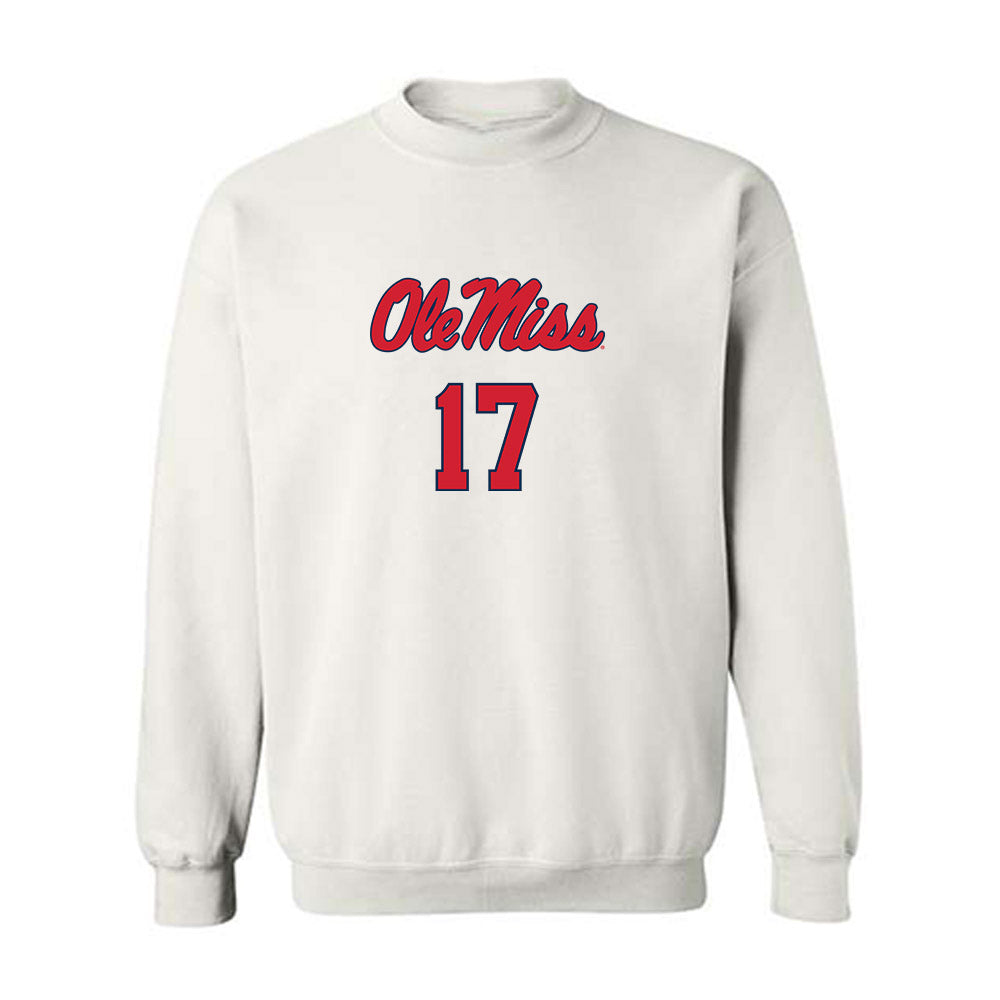 Ole Miss - NCAA Baseball : John Kramer - Replica Shersey Crewneck Sweatshirt