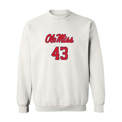 Ole Miss - NCAA Baseball : Cole Ketchum - Replica Shersey Crewneck Sweatshirt