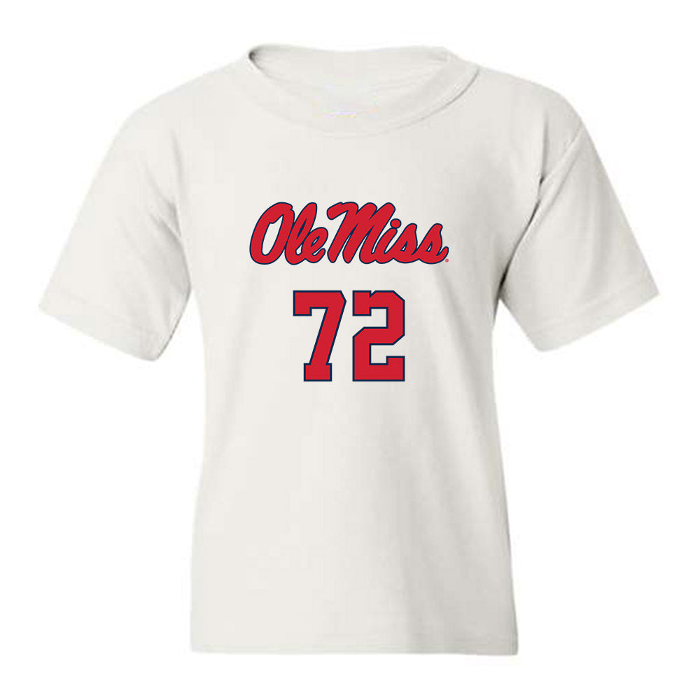 Ole Miss - NCAA Football : Ethan Fields - Replica Shersey Youth T-Shirt