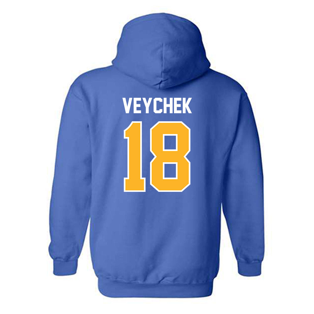 Pittsburgh - NCAA Men's Soccer : Joshua Veychek - Replica Shersey Hooded Sweatshirt-1