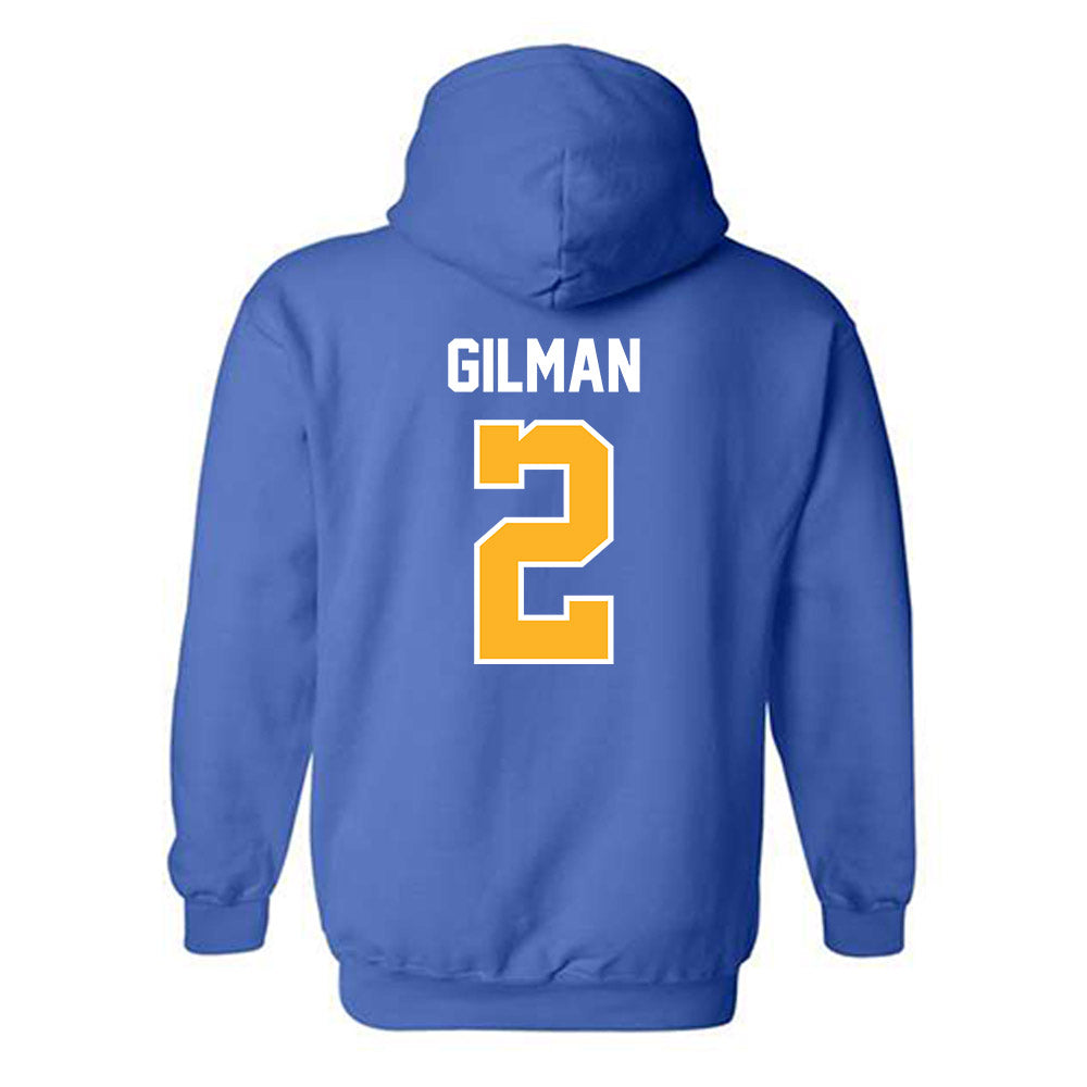 Pittsburgh - NCAA Men's Soccer : Jackson Gilman - Replica Shersey Hooded Sweatshirt-1
