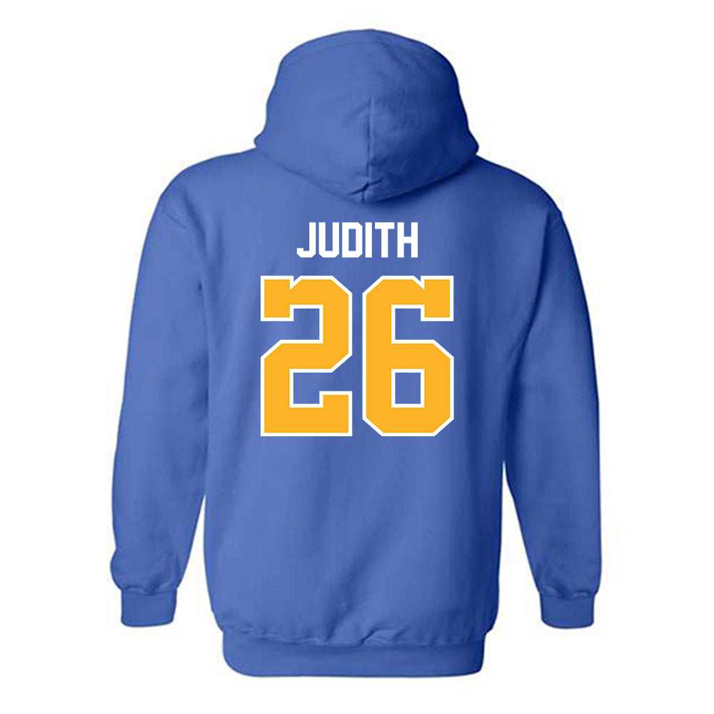 Pittsburgh - NCAA Women's Soccer : Okah Judith - Replica Shersey Hooded Sweatshirt-1
