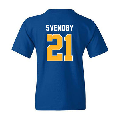 Pittsburgh - NCAA Men's Soccer : Casper Svendby - Replica Shersey Youth T-Shirt-1