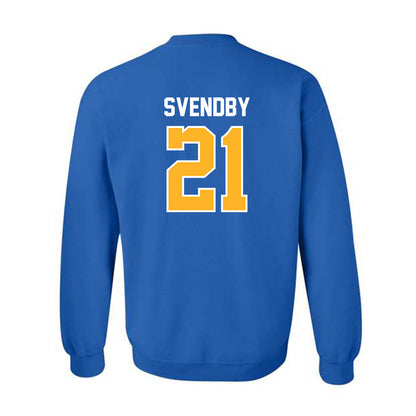 Pittsburgh - NCAA Men's Soccer : Casper Svendby - Replica Shersey Crewneck Sweatshirt-1