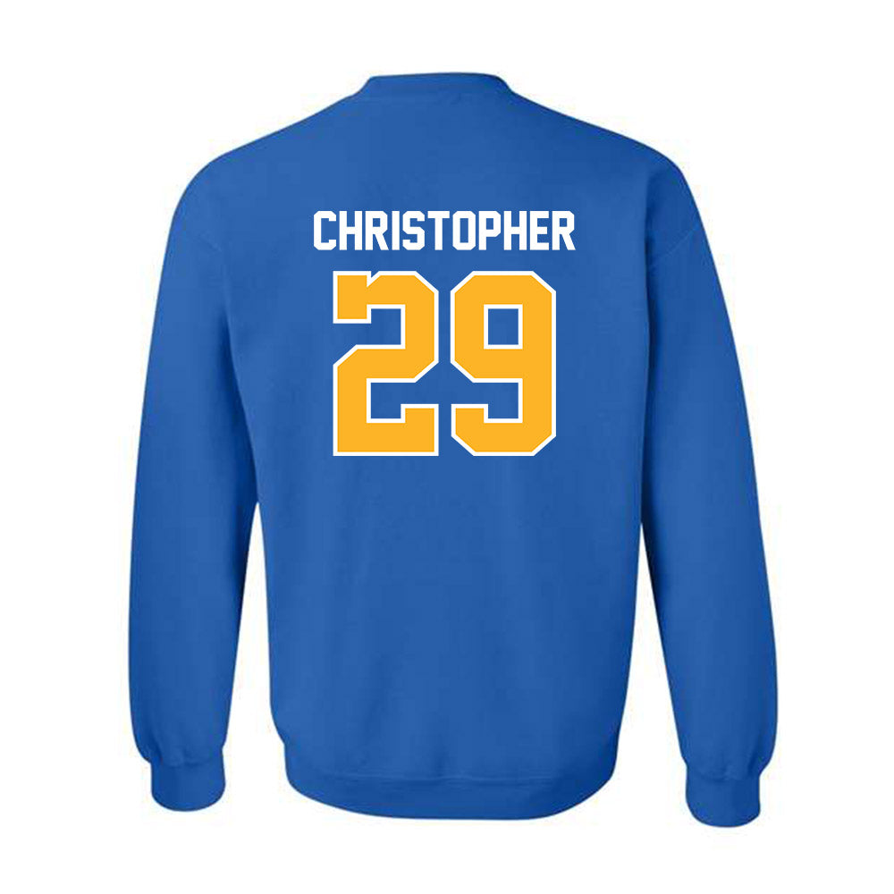 Pittsburgh - NCAA Men's Soccer : Owen Christopher - Replica Shersey Crewneck Sweatshirt-1