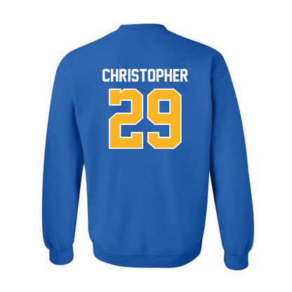 Pittsburgh - NCAA Men's Soccer : Owen Christopher - Replica Shersey Crewneck Sweatshirt-1