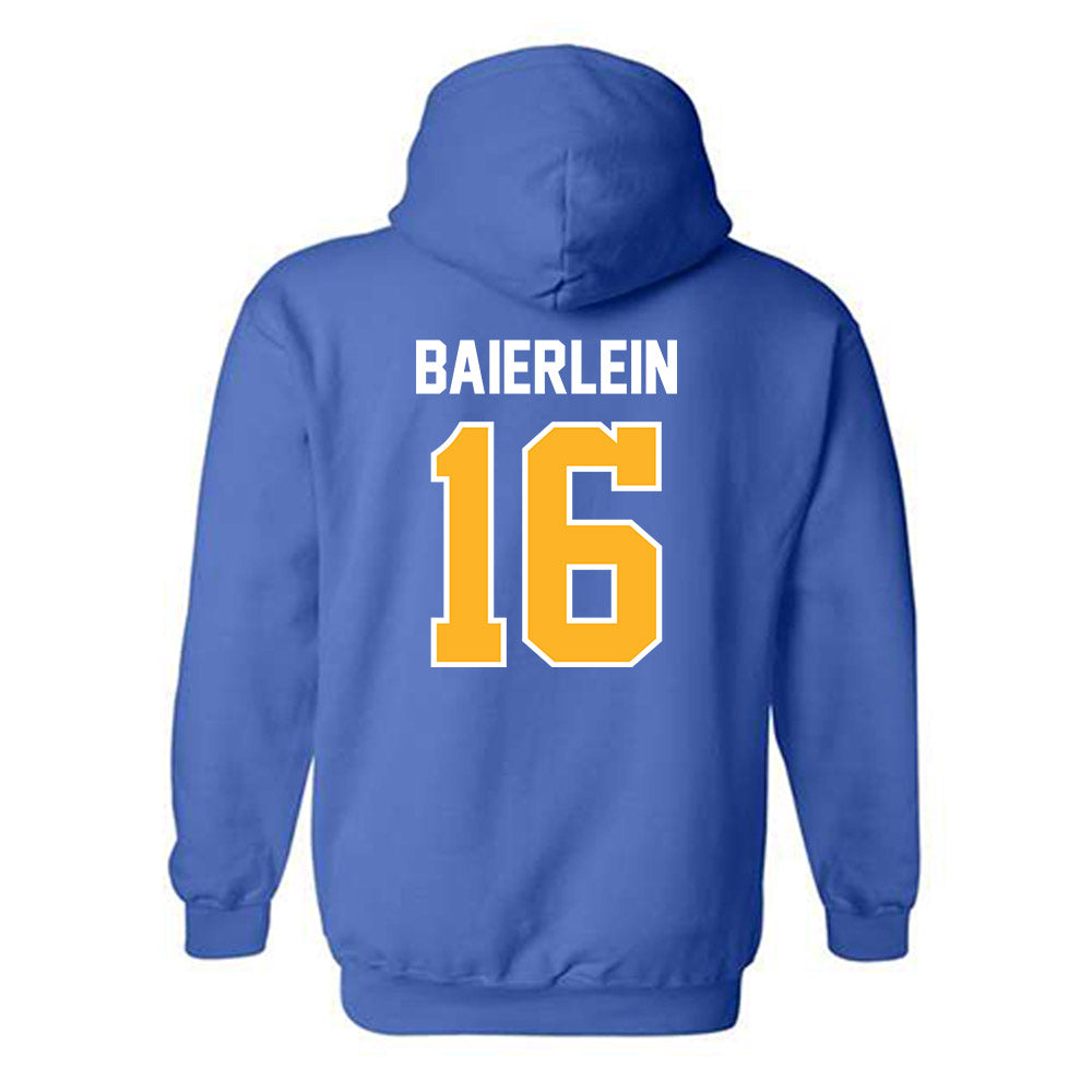 Pittsburgh - NCAA Men's Soccer : Tim Baierlein - Replica Shersey Hooded Sweatshirt-1