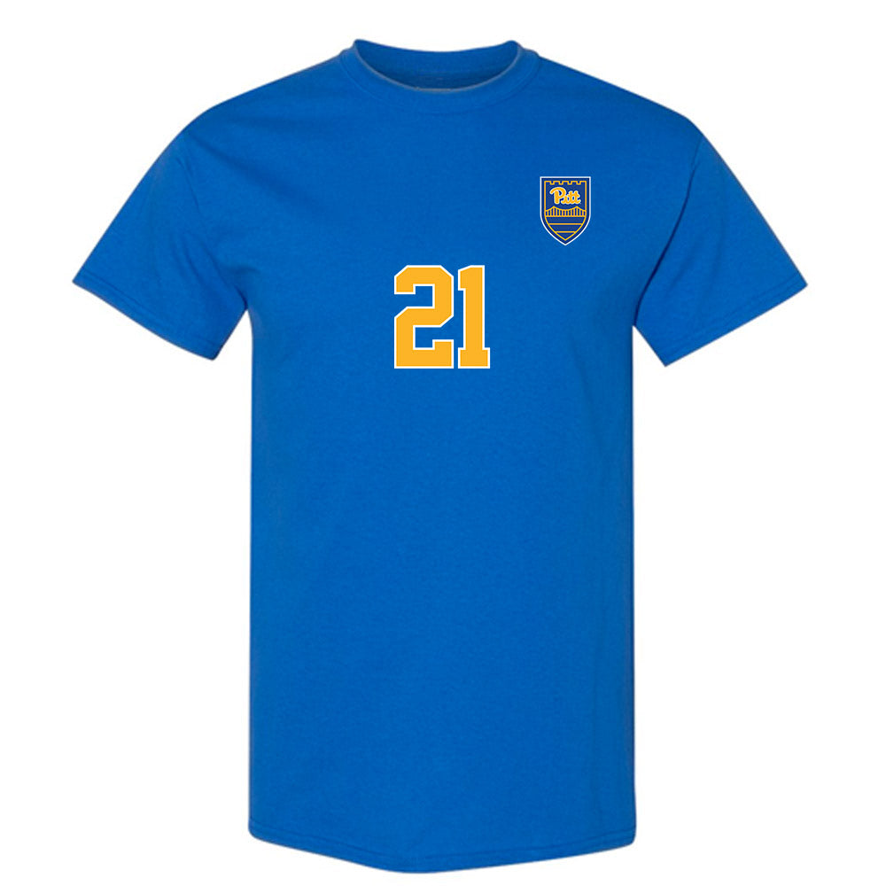 Pittsburgh - NCAA Men's Soccer : Casper Svendby - Replica Shersey T-Shirt-0