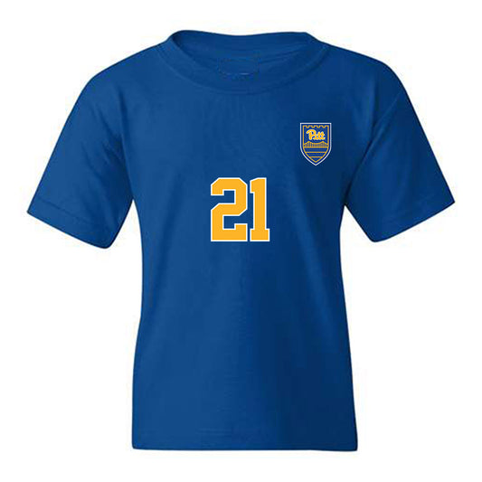 Pittsburgh - NCAA Men's Soccer : Casper Svendby - Replica Shersey Youth T-Shirt-0