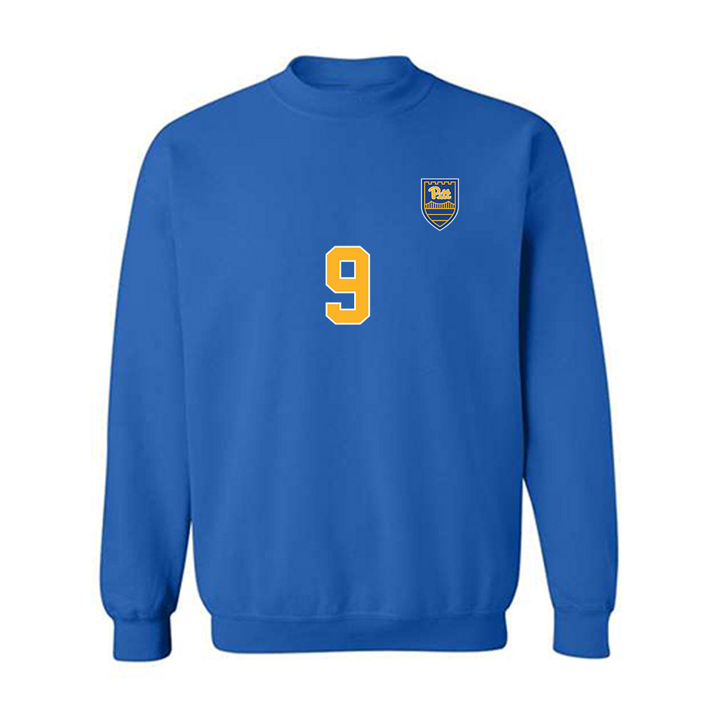 Pittsburgh - NCAA Women's Soccer : Lucia Wells - Replica Shersey Crewneck Sweatshirt-0