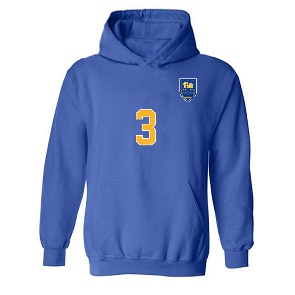 Pittsburgh - NCAA Women's Soccer : Maya Bright - Replica Shersey Hooded Sweatshirt-0