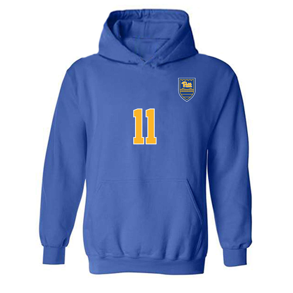 Pittsburgh - NCAA Men's Soccer : Marco Silva - Replica Shersey Hooded Sweatshirt-0
