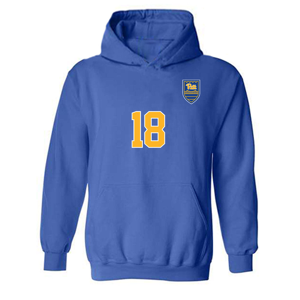 Pittsburgh - NCAA Men's Soccer : Joshua Veychek - Replica Shersey Hooded Sweatshirt-0