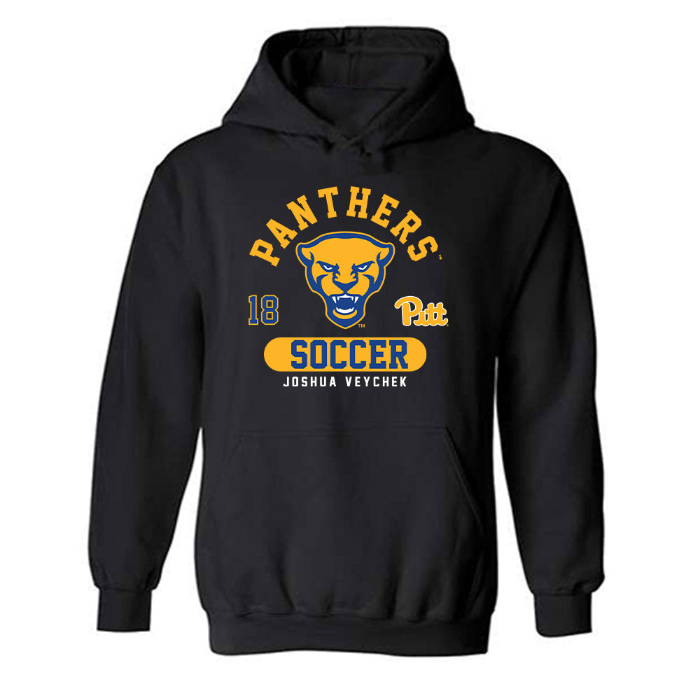 Pittsburgh - NCAA Men's Soccer : Joshua Veychek - Fashion Shersey Hooded Sweatshirt-0