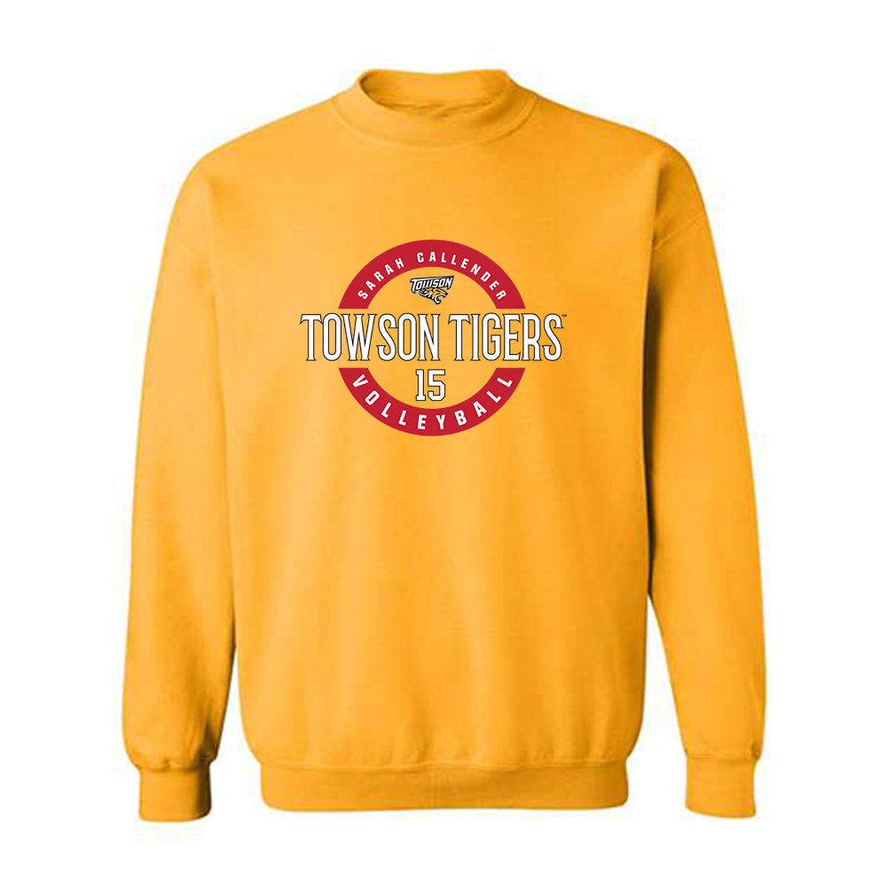 Towson - NCAA Women's Volleyball : Sarah Callender - Classic Fashion Shersey Crewneck Sweatshirt-0