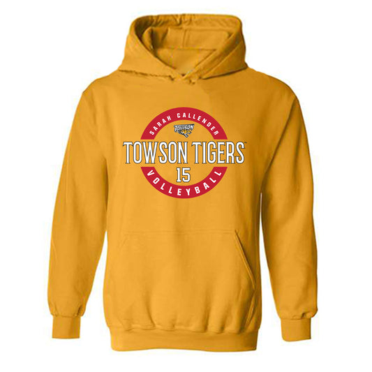 Towson - NCAA Women's Volleyball : Sarah Callender - Classic Fashion Shersey Hooded Sweatshirt-0