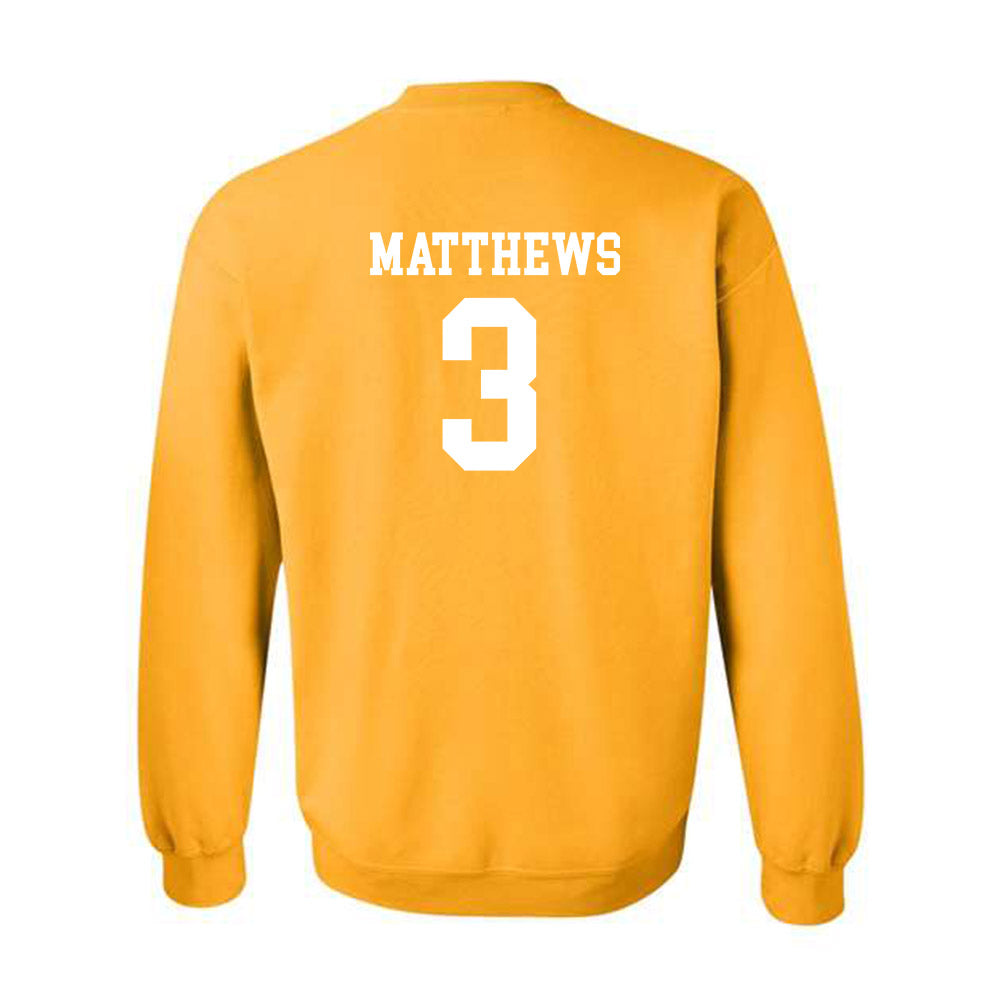 Towson - NCAA Football : Devin Matthews - Classic Shersey Crewneck Sweatshirt-1