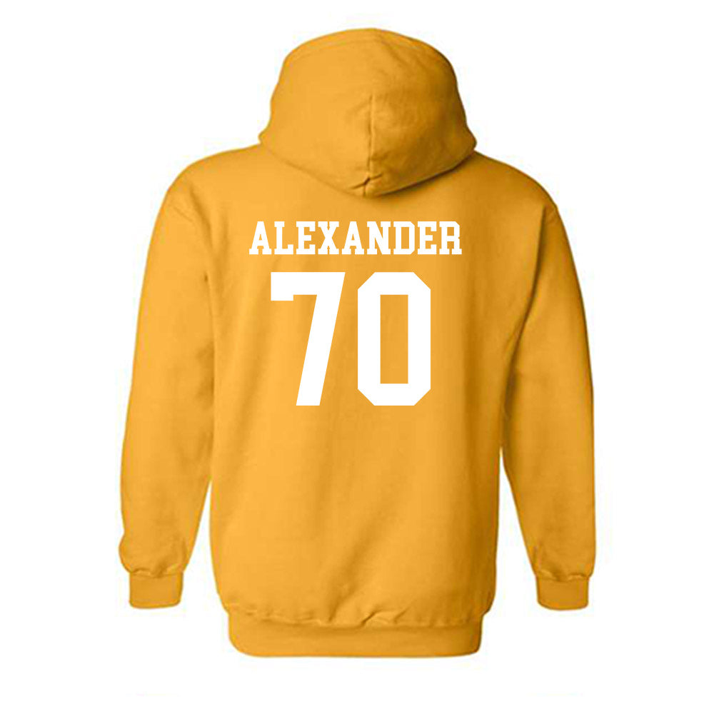 Towson - NCAA Football : T'Khi Alexander - Classic Shersey Hooded Sweatshirt-1