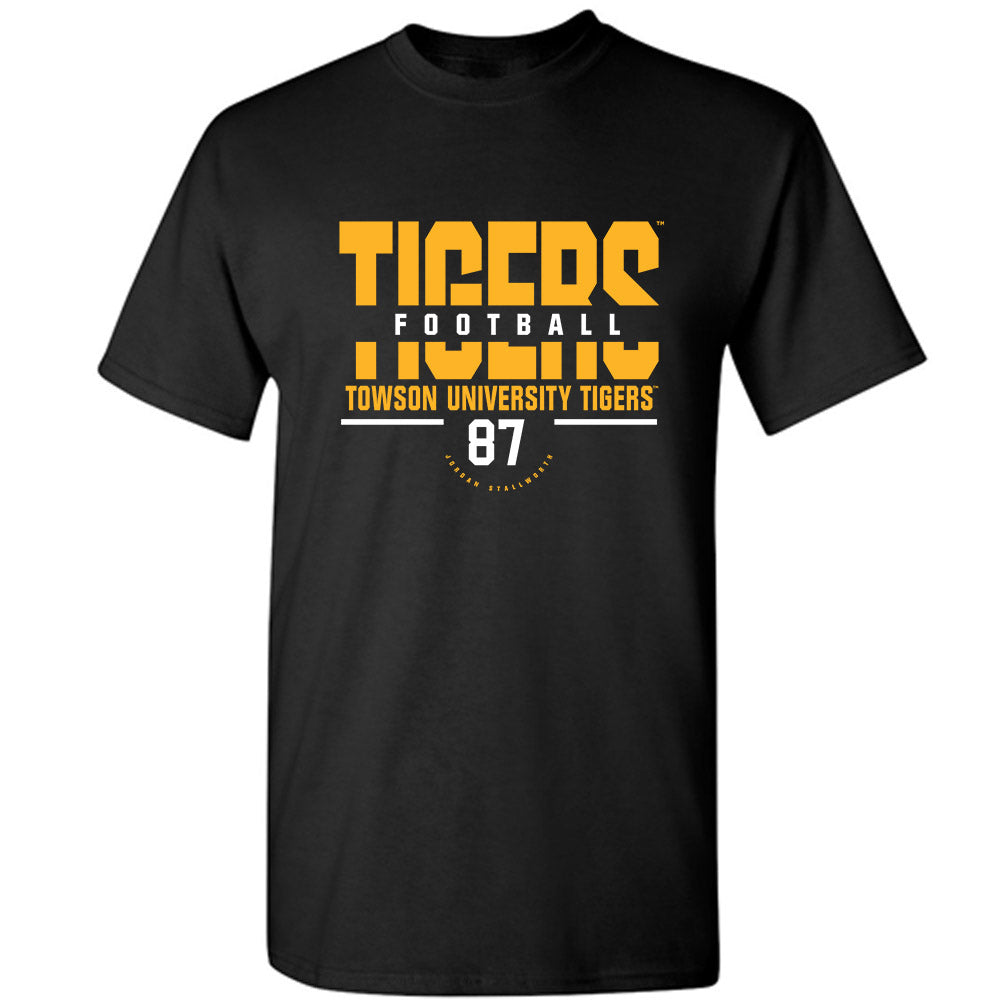 Towson - NCAA Football : Jordan Stallworth - Classic Fashion Shersey T-Shirt-0