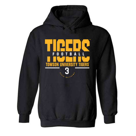 Towson - NCAA Football : Devin Matthews - Classic Fashion Shersey Hooded Sweatshirt-0