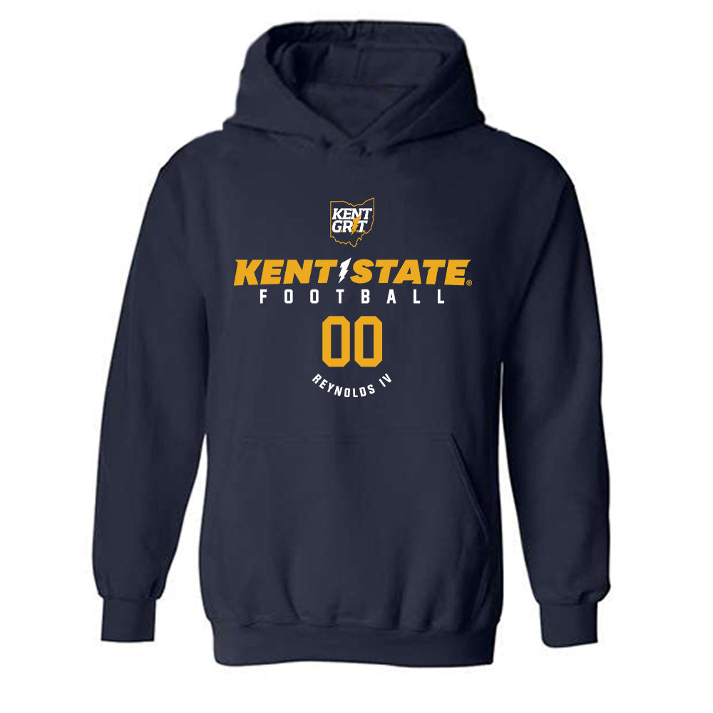 Kent State - NCAA Football : Lem Reynolds IV - Classic Fashion Shersey Hooded Sweatshirt