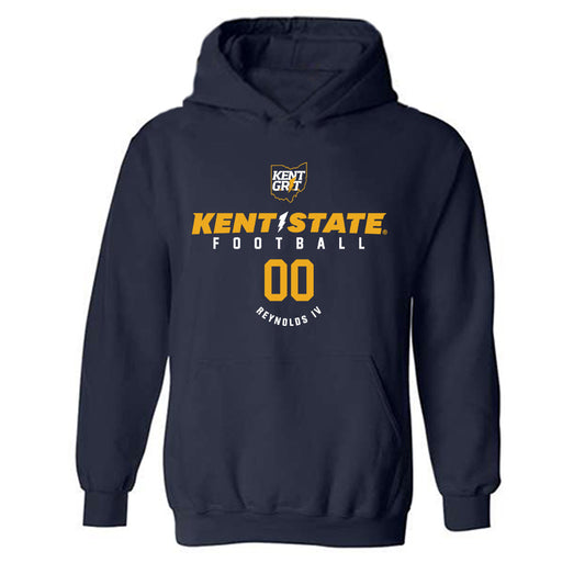 Kent State - NCAA Football : Lem Reynolds IV - Classic Fashion Shersey Hooded Sweatshirt