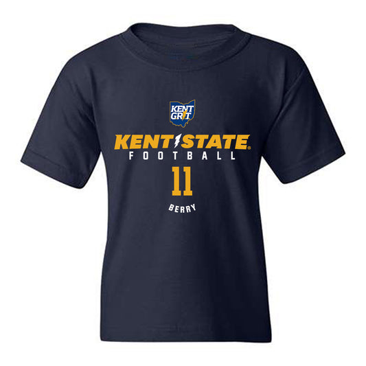Kent State - NCAA Football : Christian Berry - Classic Fashion Shersey Youth T-Shirt-0