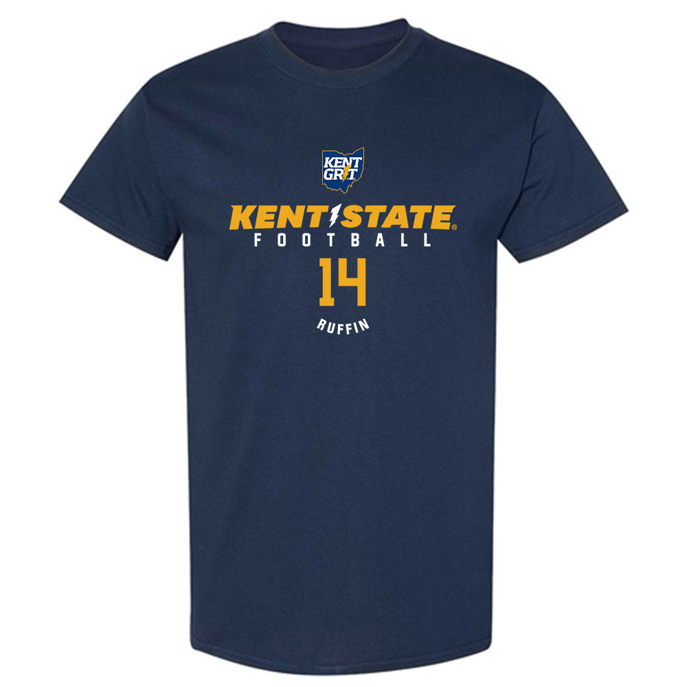 Kent State - NCAA Football : Deante Ruffin - Classic Fashion Shersey T-Shirt-0