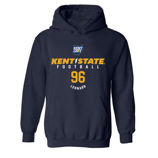Kent State - NCAA Football : Sean Leonard - Classic Fashion Shersey Hooded Sweatshirt-0