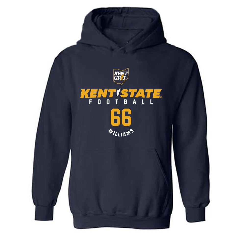 Kent State - NCAA Football : Elijah Williams - Classic Fashion Shersey Hooded Sweatshirt-0