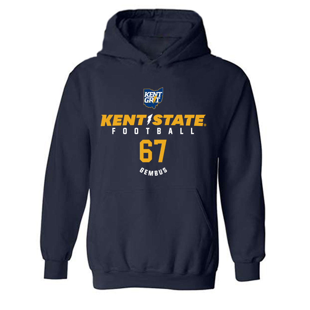 Kent State - NCAA Football : Max Gembus - Classic Fashion Shersey Hooded Sweatshirt-0