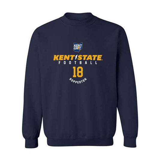 Kent State - NCAA Football : Hunter Hopperton - Classic Fashion Shersey Crewneck Sweatshirt-0