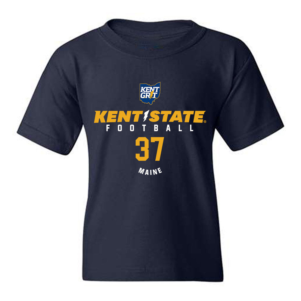 Kent State - NCAA Football : Holtz Maine - Classic Fashion Shersey Youth T-Shirt-0