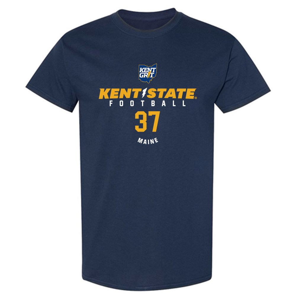 Kent State - NCAA Football : Holtz Maine - Classic Fashion Shersey T-Shirt-0