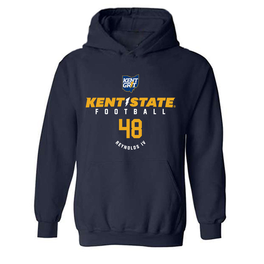 Kent State - NCAA Football : Lem Reynolds IV - Classic Fashion Shersey Hooded Sweatshirt-0