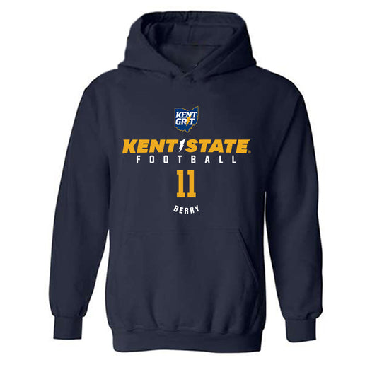 Kent State - NCAA Football : Christian Berry - Classic Fashion Shersey Hooded Sweatshirt-0