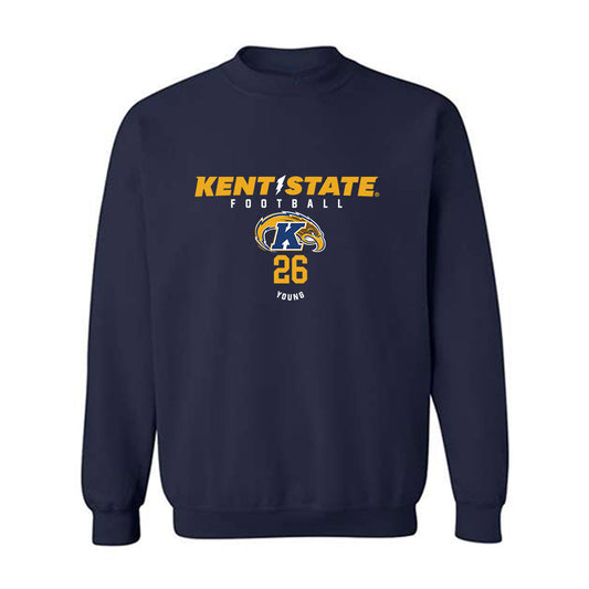 Kent State - NCAA Football : Cj Young - Classic Fashion Shersey Crewneck Sweatshirt