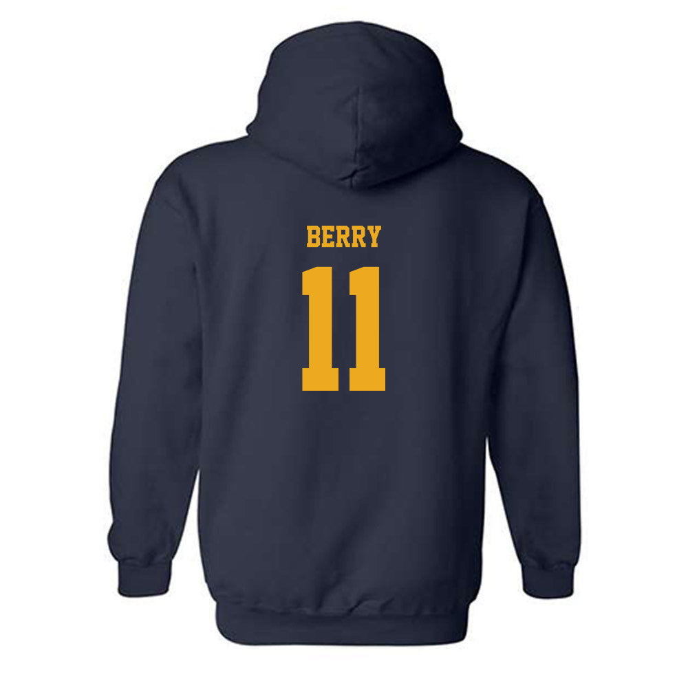 Kent State - NCAA Football : Christian Berry - Fashion Shersey Hooded Sweatshirt-1
