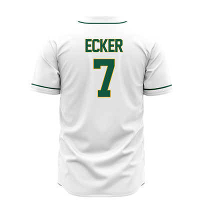 William & Mary - NCAA Baseball : Chase Ecker - White Jersey-1