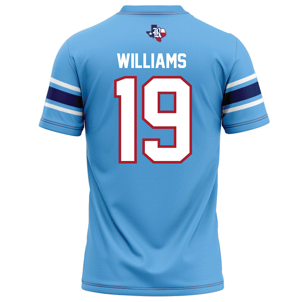 Rice - NCAA Football : Jeremiah Williams - Light Blue Football Jersey-1