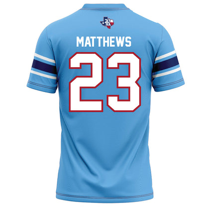 Rice - NCAA Football : Payton Matthews - Light Blue Football Jersey-1