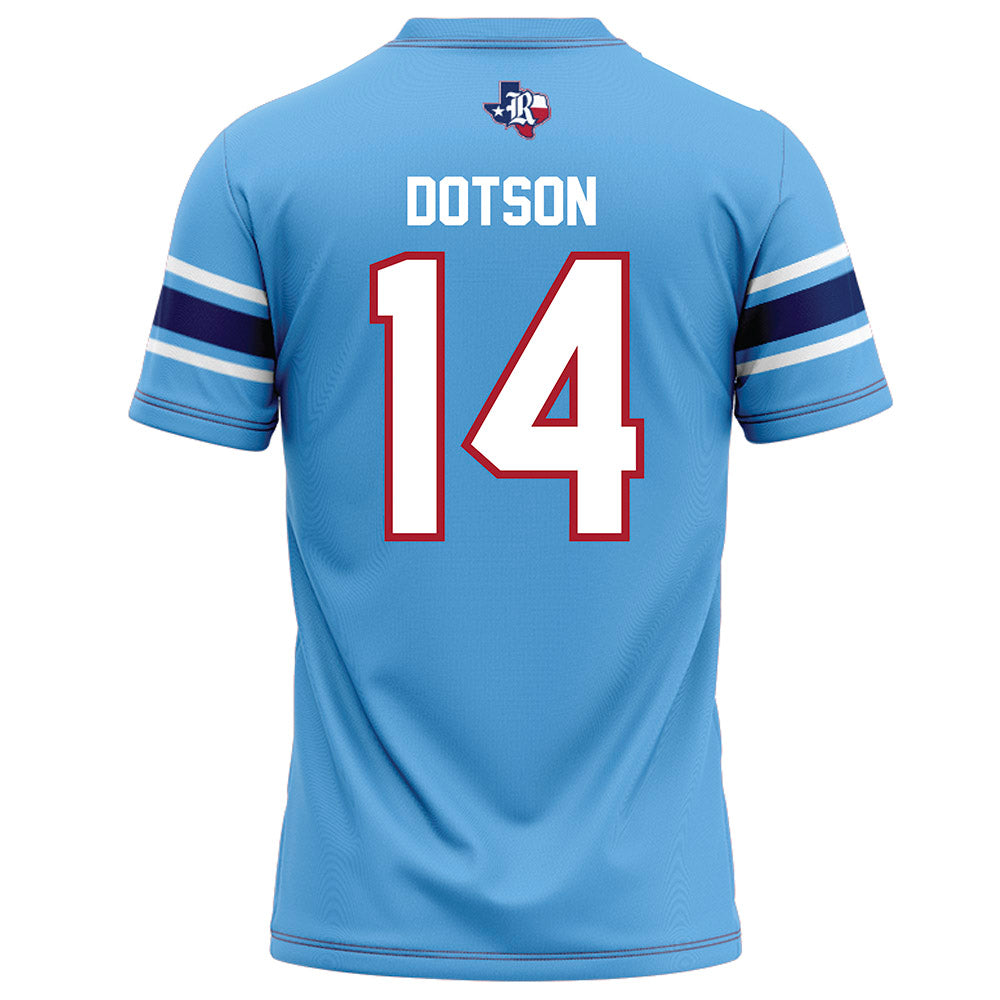 Rice - NCAA Football : Ephraim Dotson - Light Blue Football Jersey