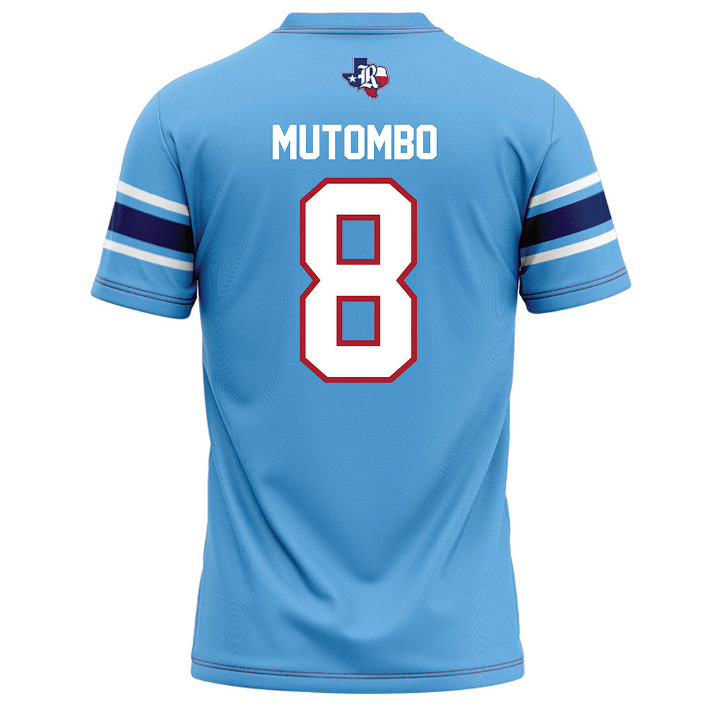 Rice - NCAA Football : Joseph Mutombo - Light Blue Football Jersey-1