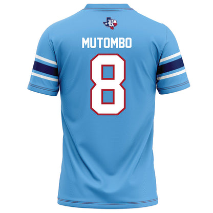 Rice - NCAA Football : Joseph Mutombo - Light Blue Football Jersey-1