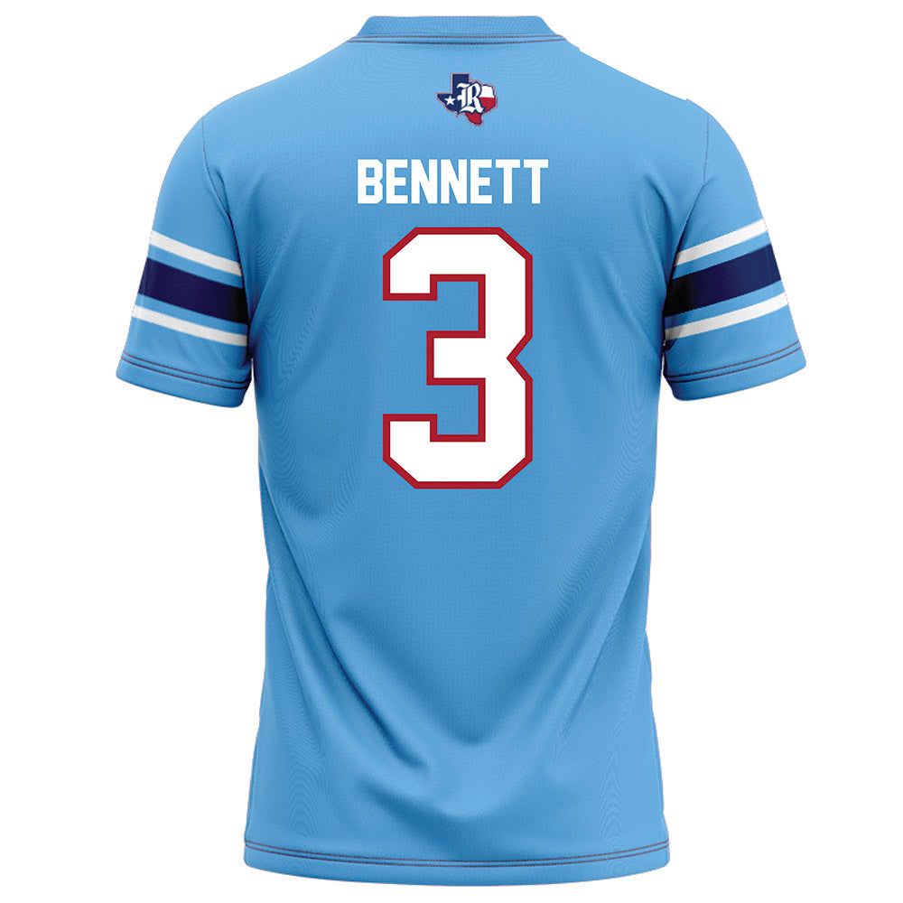 Rice - NCAA Football : Coleman Bennett - Light Blue Football Jersey