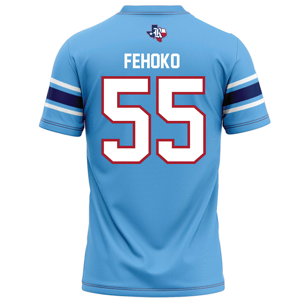 Rice - NCAA Football : Netane Fehoko - Light Blue Football Jersey-1