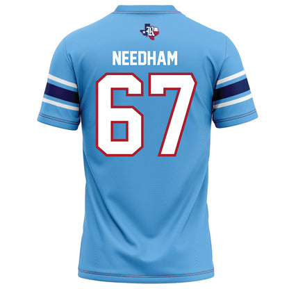 Rice - NCAA Football : Luke Needham - Light Blue Football Jersey-1