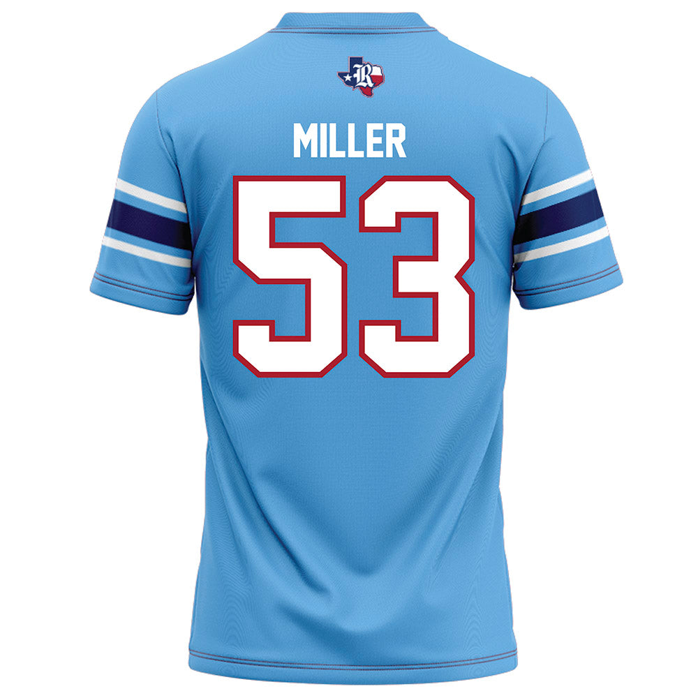Rice - NCAA Football : Luke Miller - Light Blue Football Jersey-1